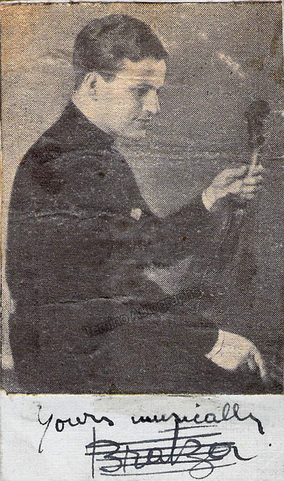 Bratza, Milan Yovanovitch - Signed Card