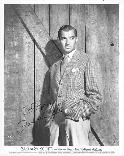 Scott, Zachary - Signed Photograph in "Flamingo Road"
