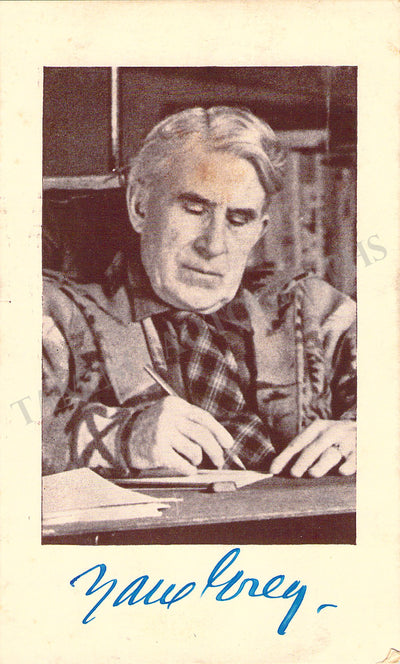 Grey, Zane - Signed Photograph