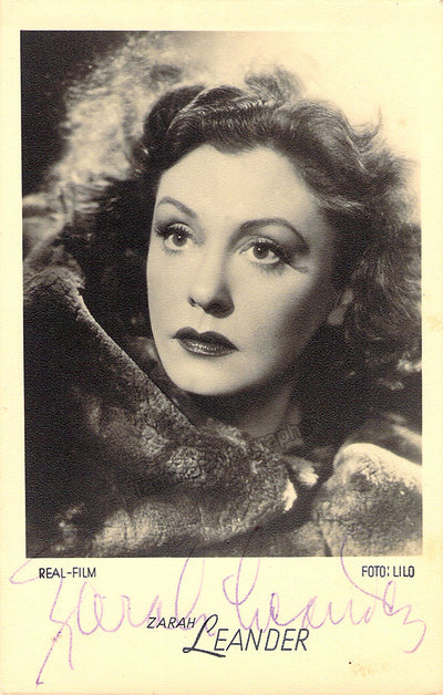 Leander, Zarah - Signed Photograph
