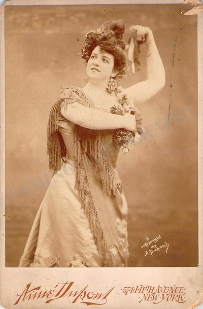 De Lussan, Zelie - Vintage Cabinet Photo as Carmen