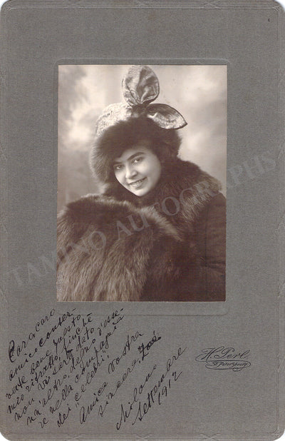 Mingardi, Zofia - Signed Photograph 1912