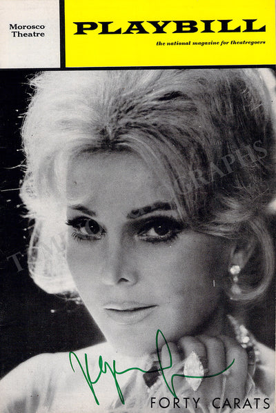 Gabor, Zsa Zsa - Signed Program "Forty Carats"