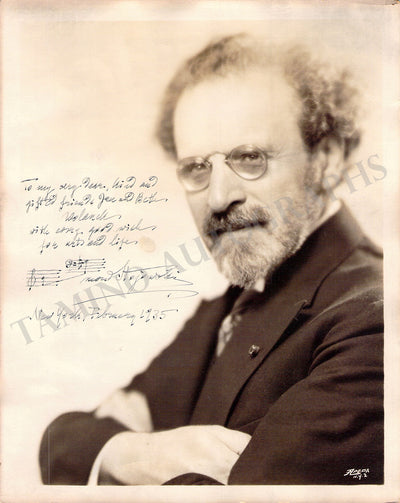 Stojowski, Zygmunt - Signed Photograph 1935