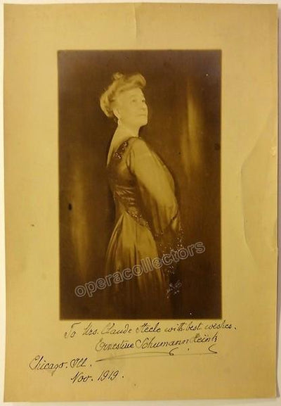Schumann-Heink, Ernestine - Various Autographs
