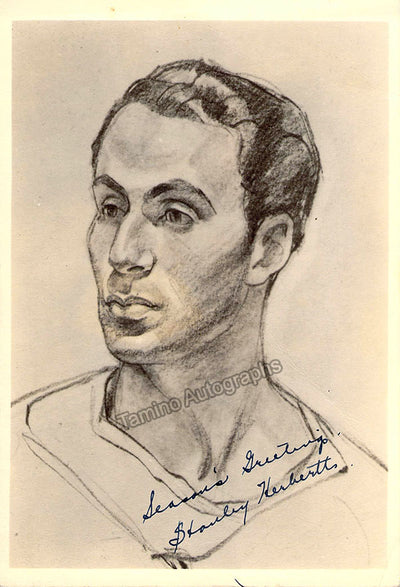 Herbert, Stanley - Signed Photo Sketch