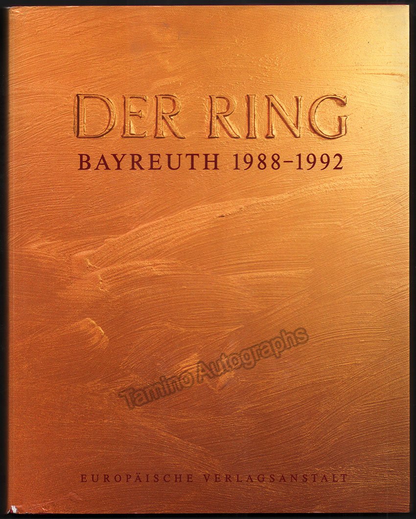 Lewin, Michael - Book "Der Ring - Bayreuthn 1988-1992" Signed by Daniel Barenboim