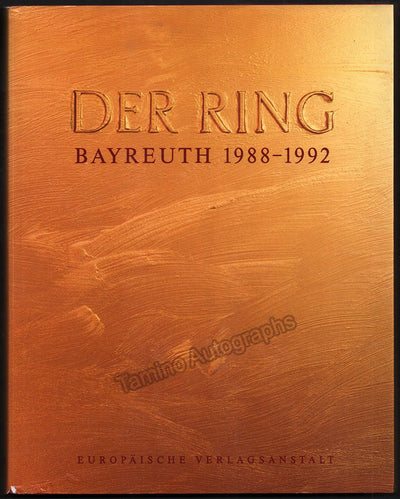Lewin, Michael - Book "Der Ring - Bayreuthn 1988-1992" Signed by Daniel Barenboim