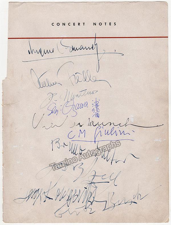 The Instruments of the Orchestra - Booklet signed by +25 famous conductors - Tamino