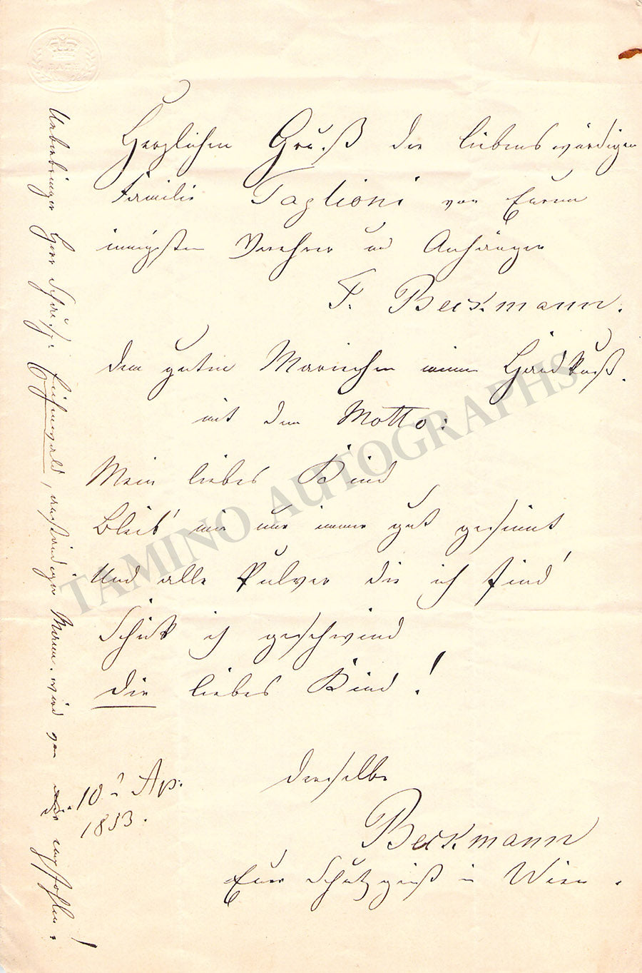 Taglione Family - Autographs Lot