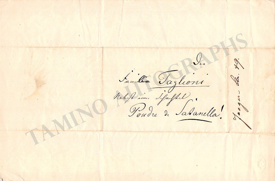 Taglione Family - Autographs Lot