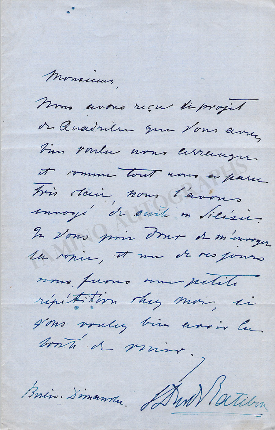 Taglione Family - Autographs Lot