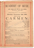 Her Majesty's Opera Company - US Tour Program 1881-1882