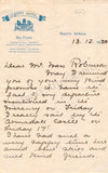 Forrest, Ada - Autograph Letter Signed 1920