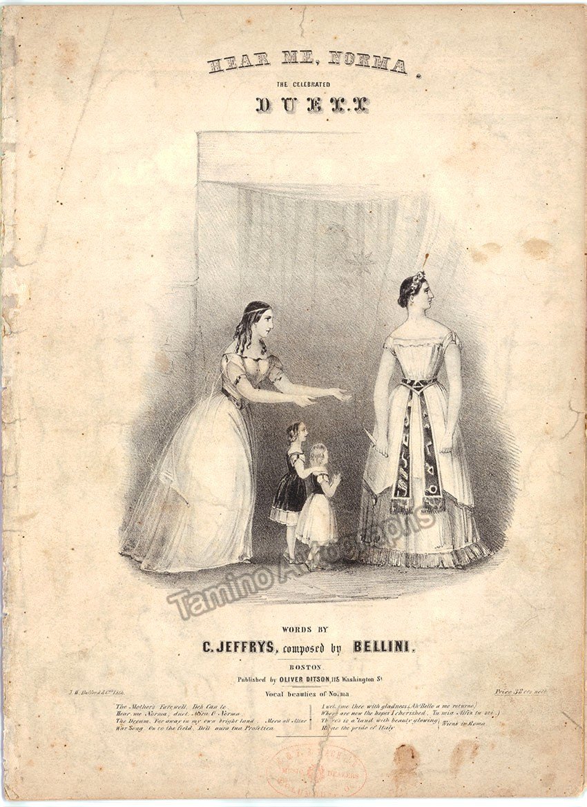 Kemble, Adelaide - Vintage Print as Norma - Tamino