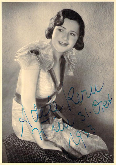KERN, Adele (Various Autographs)