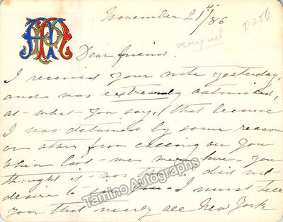 Patti, Adelina - Autograph Letter Signed