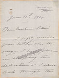 Patti, Adelina - Autograph Letter Signed 1905 + Print
