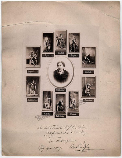 Wallnofer, Adolf - Large Photograph Signed 1889
