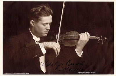 Busch, Adolf - Signed Photo