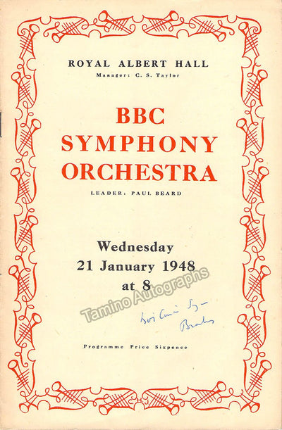 Solomon - Program Royal Albert Hall 1948