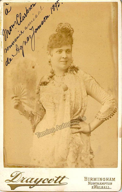 Janson, Agnes - Signed Photograph in Carmen 1895