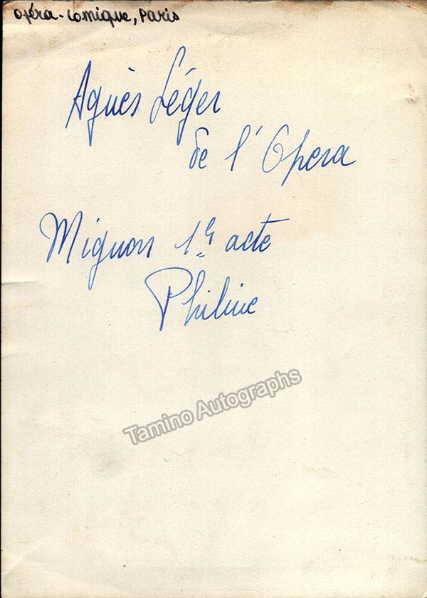 LEGER, Agnes - Tamino