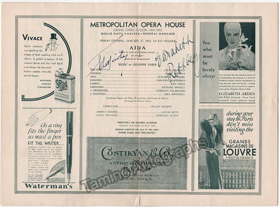 Metropolitan Opera - Signed Opera Programs 1930-1949 (Various Autographs)