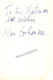 Hovhaness, Alan - Signed Photo