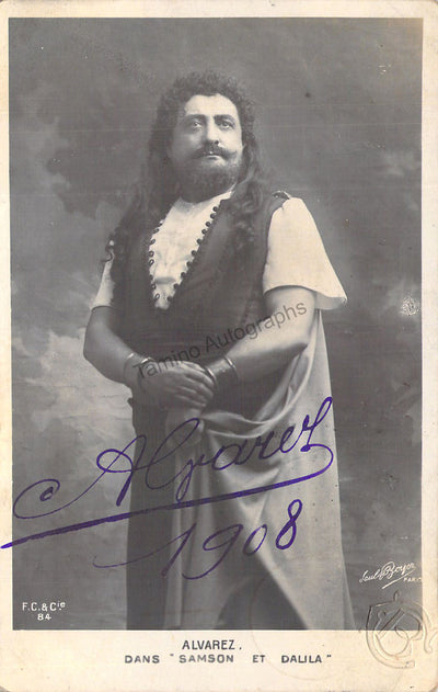 Alvarez, Albert - Signed Photograph 1908