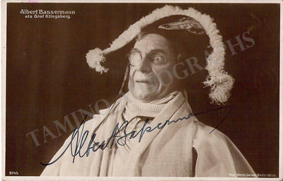 Bassermann, Albert - Signed Photograph