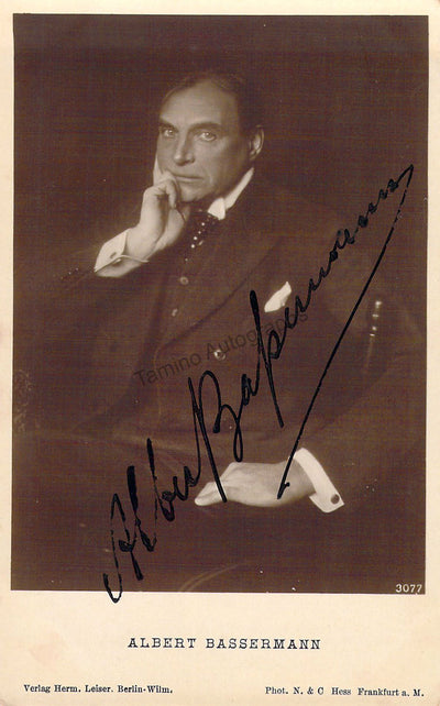 Bassermann, Albert - Signed Photograph