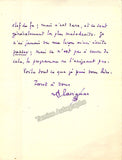 Lavignac, Albert - Lot of 3 Autograph Letters Signed