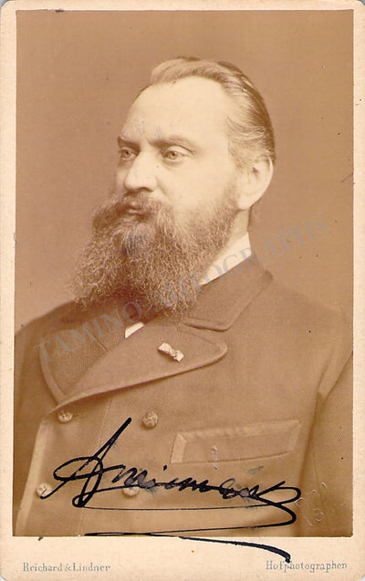 Niemann, Albert - Signed CDV Photograph