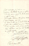 Vizentini, Albert - Autograph Letter Signed 1864