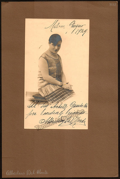 Dal Monte, Albertina - Signed Photograph