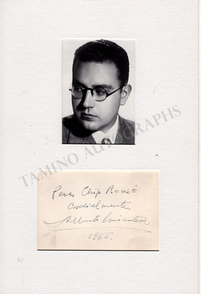 Ginastera, Alberto - Signed Card & Photo 1965