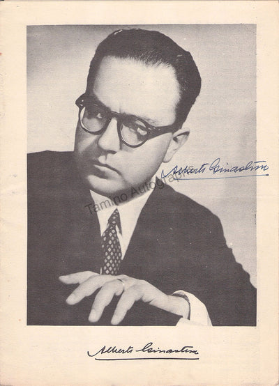Ginastera, Alberto - Signed Photograph