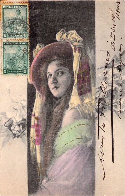 Williams, Alberto - Signed Postcard 1903