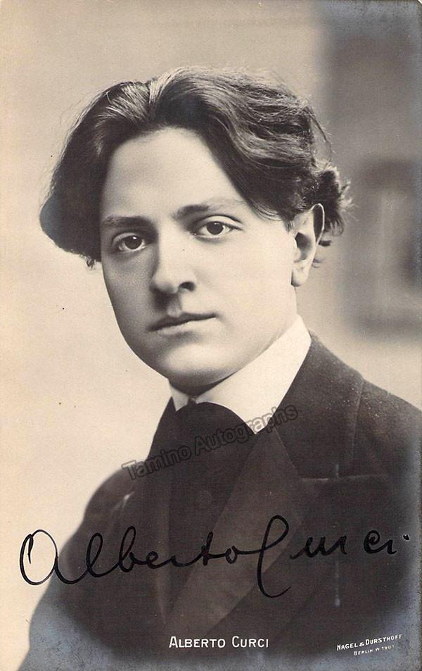 Curci, Alberto - Signed Photo Postcard