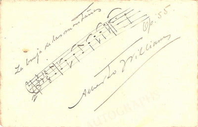 Williams, Alberto - Autograph Music Quote Signed