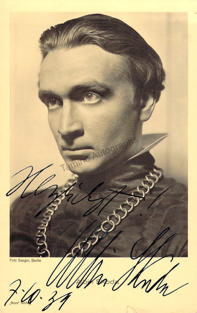 Skoda, Albin - Signed Photograph 1939