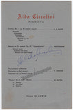 Ciccolini, Aldo - Signed Program Havana 1950