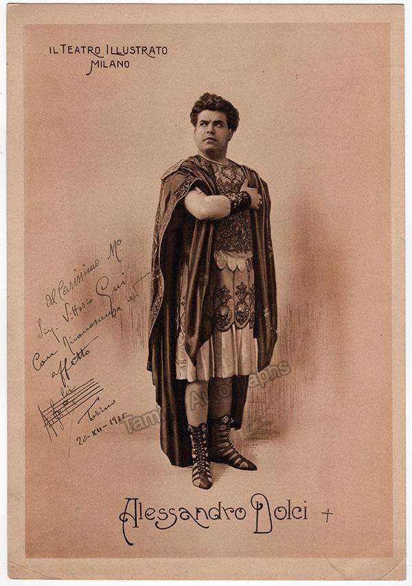 Dolci, Alessandro - Large Signed Photo in Norma 1925 - Tamino
