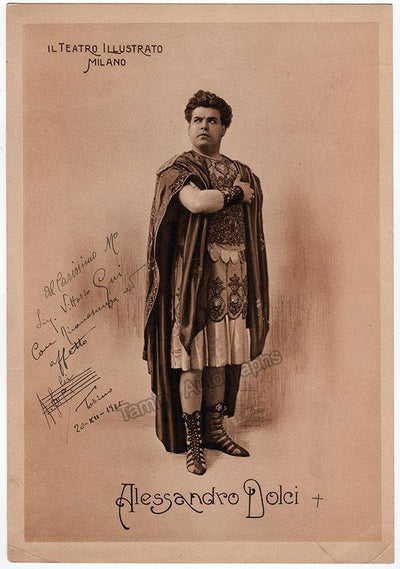 Dolci, Alessandro - Large Signed Photo in Norma 1925
