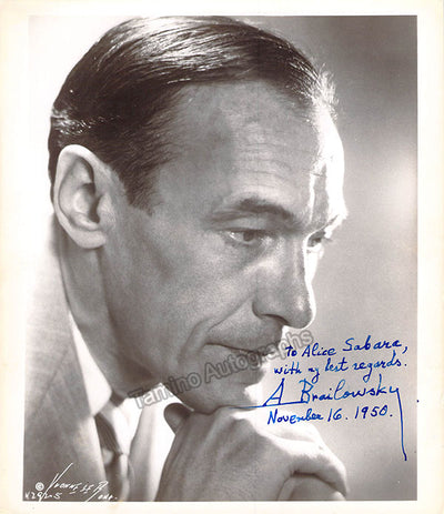 Brailowsky, Alexander - Signed Photograph 1950