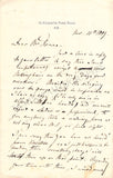 MacKenzie, Alexander C. - Autograph Letter Signed 1889