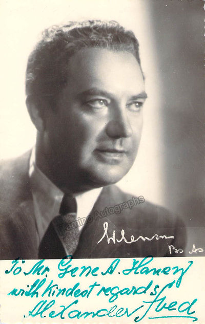 SVED, Alexander (Various Autographs)