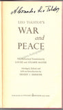 Tolstoy, Alexandra - Signed Book "War and Peace"