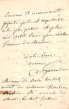 Gavaudan-Ducamel, Alexandrine - Autograph Letter Signed